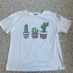 SHEIN Cacti shirt sleeve t shirt